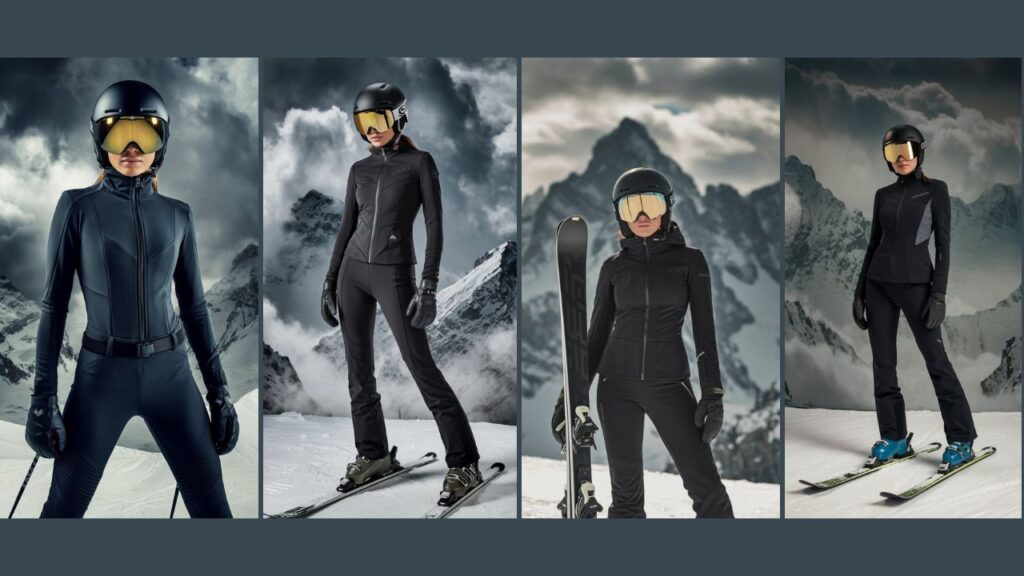 All-Black Ski Chic as Ski Fits