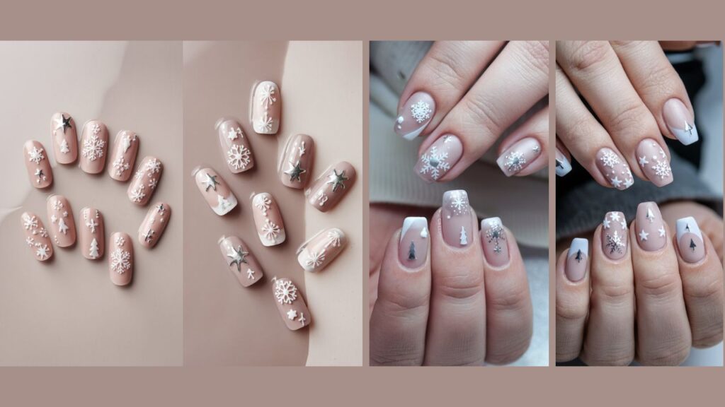 Minimalist Holiday Nails for Christmas