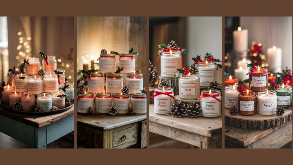 Handmade Scented Candles as one of 5 cute Christmas gifts